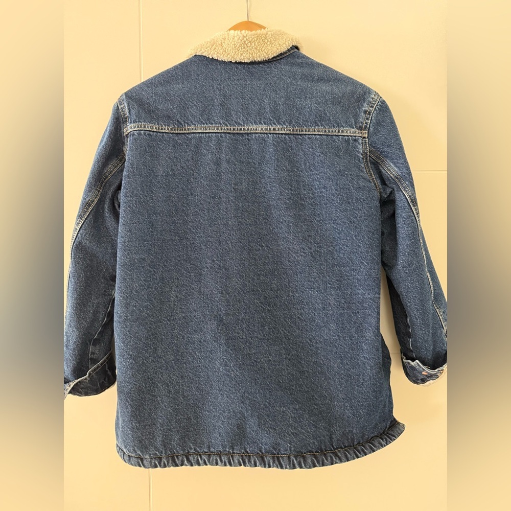 Old Navy Sherpa Lined Utility Jacket, size small - Picture 5 of 10